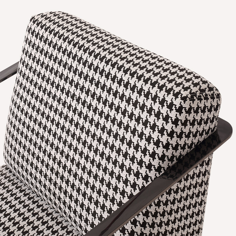 Retro Houndstooth Floor Armchair