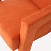 Orange Suede Accent Chair