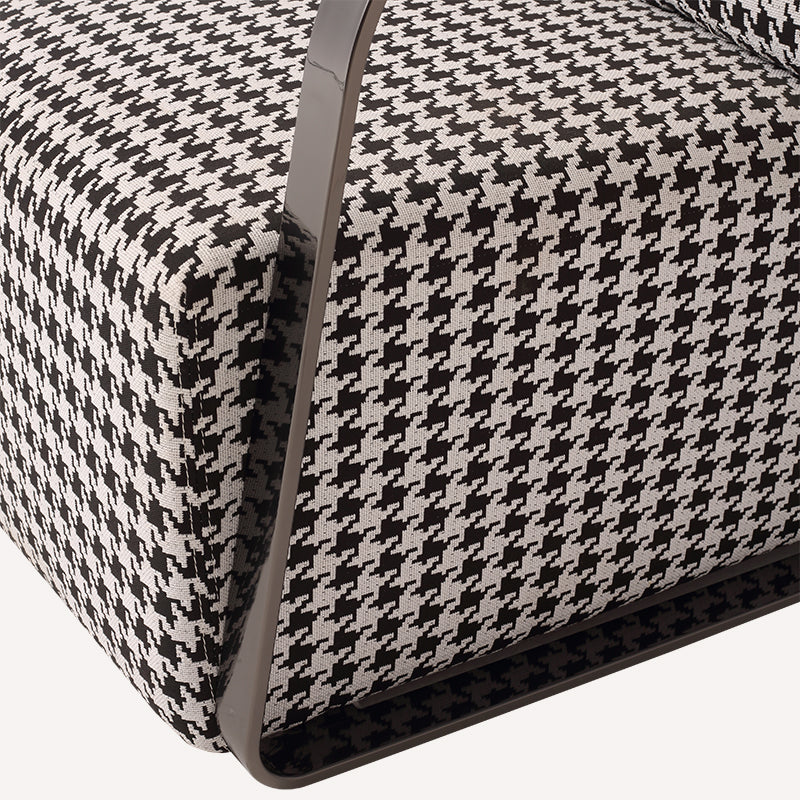 Retro Houndstooth Floor Armchair