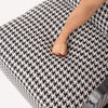 Retro Houndstooth Floor Armchair