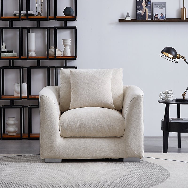 Aalto Boutique Beige Feathers Armchair