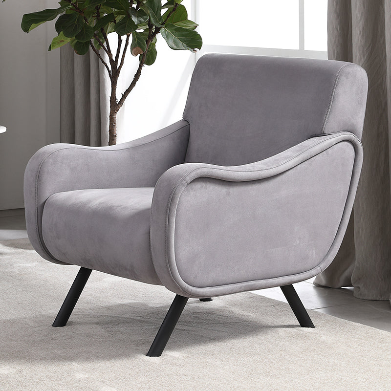 Gray Suede Lady Chair