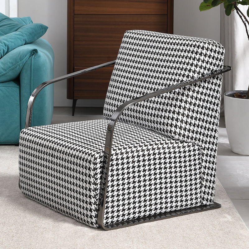 Retro Houndstooth Floor Armchair