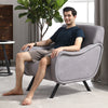 Gray Suede Lady Chair