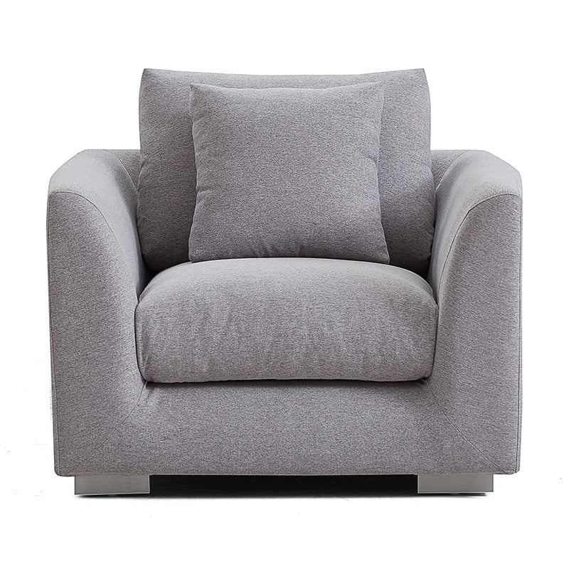 Aalto Boutique Light Grey Feathers Armchair