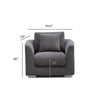 Aalto Boutique Grey Polyester Feathers Armchair