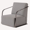 Retro Houndstooth Floor Armchair