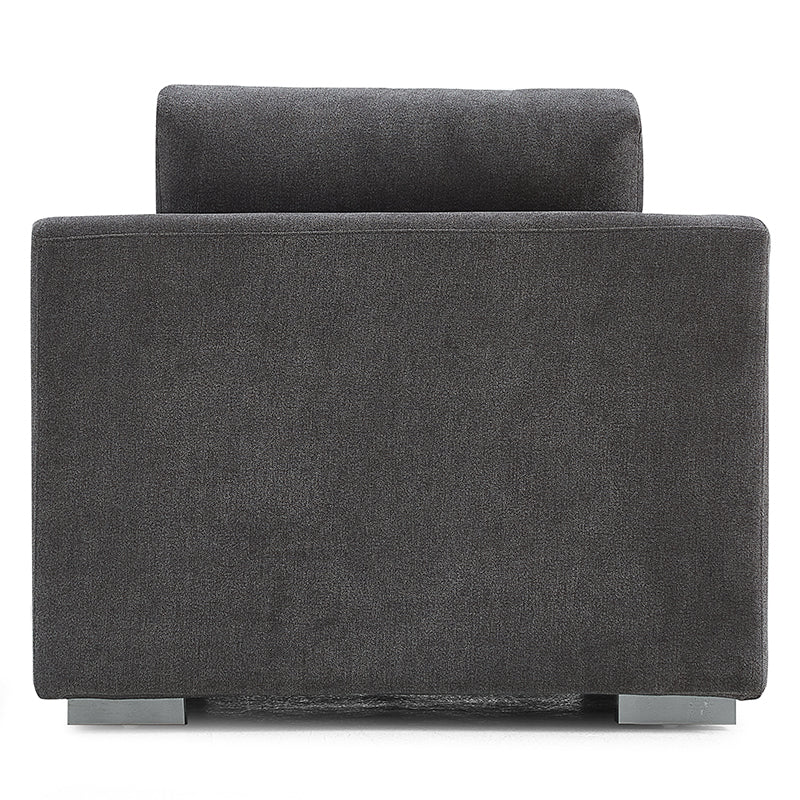 Aalto Boutique Grey Polyester Feathers Armchair