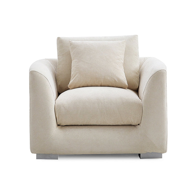 Aalto Boutique Beige Feathers Armchair