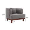 Boucle Lounge Wooden Chair