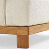 Boucle Lounge Wooden Chair