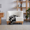 Boucle Lounge Wooden Chair